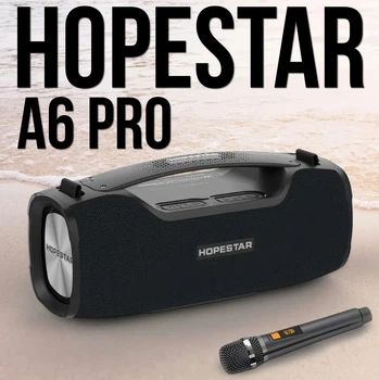Hopestar A6 Pro потужна портативна колонка 55 Вт з басами мікрофоном і Power Bank
