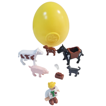 Игрушка-сюрприз Playtive в яйце коллекционные фигурки Ветеринар желтый JDT-0848594