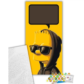 Листівка за номерами Artcraft "Барт Сімпсон" 40*80 см 16113-AC