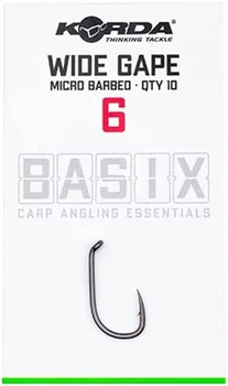 Крючки Korda Basix Wide Gape №6 10шт (KBX003)