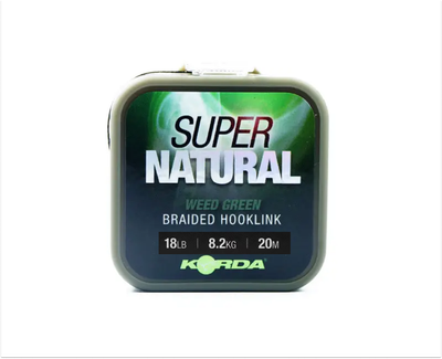Поводковый материал Korda Super Natural Weedy Green 18lb 20м (KSNG)