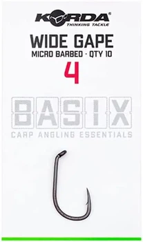 Крючки Korda Basix Wide Gape №4 10шт (KBX002)