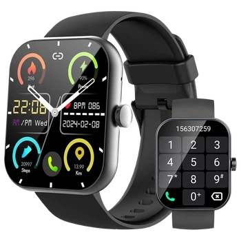 Смарт-годинник Motast Y66 1.96" — фітнес-трекер з пульсоміром, SpO₂ та Bluetooth-дзвінками