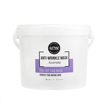Альгинатная маска ALESSO Anti-Wrinkle Mask Acerola с Ацеролой от морщин для всех типов кожи 1 кг