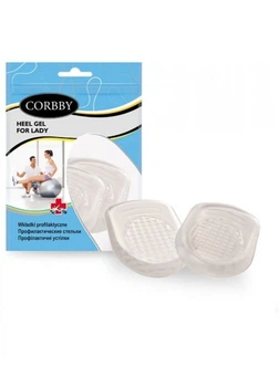 Подпяточники Corbby Heel Gel гелевые женские, прозрачные силиконовые амортизирующие вставки