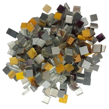 Набор кусочков мозаики Квадратной формы микс 200 гр 150-180 шт толщина 4 мм (7806)