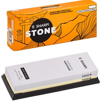 Камень точильный водный зернистость комбинированный 1000/3000 SHARPI 180x60x28 мм корунд
