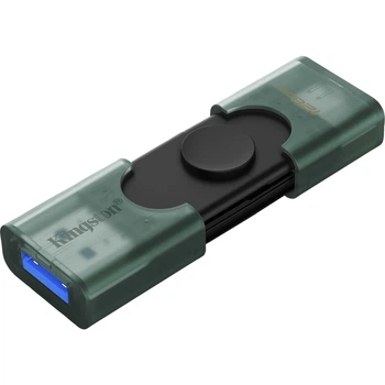 Флеш-накопитель Kingston USB Накопичувач 128GB USB 3.2 Type-A + Type-C DT DuoG2 (DTDEG2/128GB)