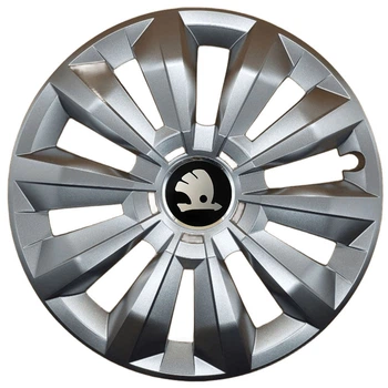 Автомобильные колпаки на колеса SKODA GREY R16 №434 SJS серебристые комплект 4шт TR0306728