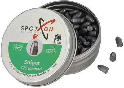 Кулі Spoton 4.5 мм, 1.1 г, 175 шт "Sniper"