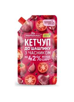 Кетчуп До шашлику з часником Приправка 400 г