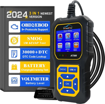 Сканер OBD2 DonosHome DH-AT-500 вольтметр тестер двигателя авто 1996-