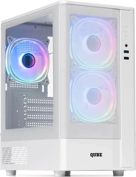 Корпус QUBE GEON ARGB White (GEON_GWNU3)
