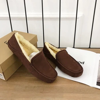 УГГ Аскот Мокасини Чоловічі Замшеві Коричневі UGG Mens Ascot - Suede Chocolate (45, темно коричневий)