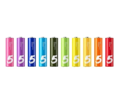 Батарейка ZMI AA bat Alkaline 10шт ZI5 Rainbow (NQD4000RT)