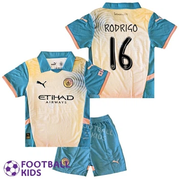 Дитяча футбольна форма RODRIGO 16 Манчестер Сіті 2024-2025 Fourth 125-135 см (set3914-131975-4)
