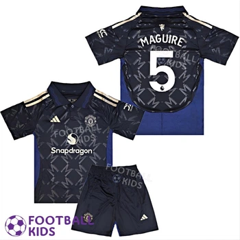 Детская футбольная форма MAGUIRE 5 Манчестер Юнайтед 2024-2025 Away 135-145 см (set36061-127943-4)