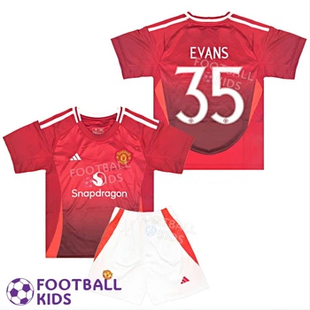 Детская футбольная форма EVANS 35 Манчестер Юнайтед 2025 Home 135-145 см (set3578-123943-4)