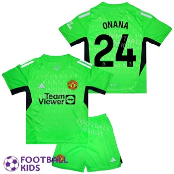 Дитяча футбольна форма ONANA 24 Манчестер Юнайтед 2024 Goalkeeper Green 155-165 см (set34421-131301-4)