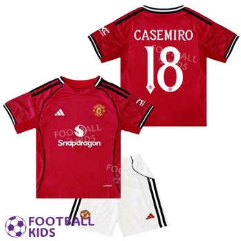 Дитяча футбольна форма CASEMIRO 18 Манчестер Юнайтед 2025-2026 Home 145-155 см (set4410-128772-4)