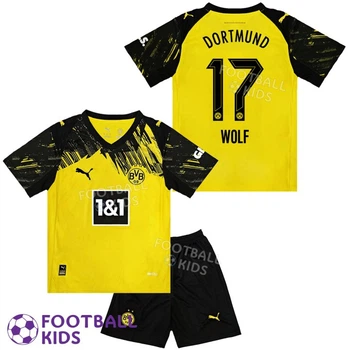 Детская футбольная форма WOLF 17 Боруссия Дортмунд 2025-2026 Home 155-165 см (set4405-130984-4)