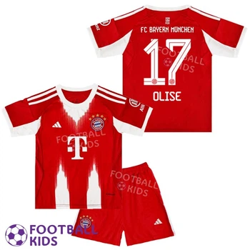 Детская футбольная форма OLISE 17 Бавария Мюнхен 2025-2026 Home 155-165 см (set4433-130401-4)