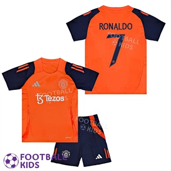 Детская футбольная форма RONALDO 7 Манчестер Юнайтед 2025 Training Orange 145-155 см (set3628-126294-4)