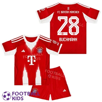 Детская футбольная форма BUCHMANN 28 Бавария Мюнхен 2025-2026 Home 155-165 см (set4433-130396-4)