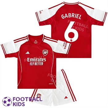Дитяча футбольна форма GABRIEL 6 Арсенал 2025-2026 Home 155-165 см (set431-129407-4)
