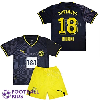 Детская футбольная форма MOUKOKO 18 Боруссия Дортмунд 2023 away 135-145 см (set3313-119615-4)