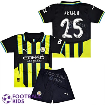 Дитяча футбольна форма AKANJI 25 Манчестер Сіті 2024-2025 Away 155-165 см (set3601-125316-4)