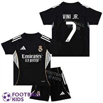 Детская футбольная форма VINI JR. 7 Реал Мадрид 2025-2026 Training Black 145-155 см (set4415-128508-4)