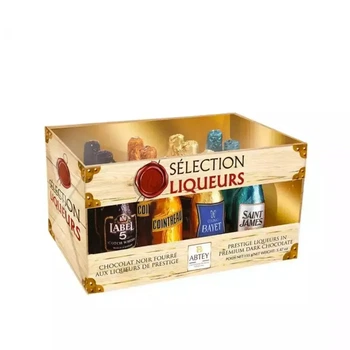 Шоколадные конфеты ABTEY Casier Selection Liqueyrs коллекция бутылок шоколадных ликеров в ящичке 155 г (12 шт)