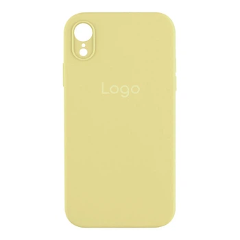 Чохол Silicone Case Square Full Camera для iPhone Xr Колір 60.Crem Yellow
