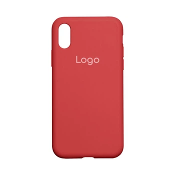 Чохол Silicone Case Full Size (AA) для iPhone X/Xs Колір 14.Red