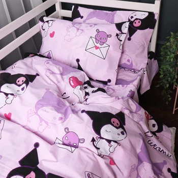Комплект постельного белья Mirson Полуторный 143х210 см Kids Time 17-0869 Lovely Kuromi Бязь (2200012067635)