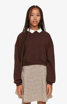 Юбка H&M 1170081АВ бежевая клетка 140см