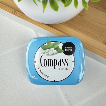 Цукерки Compass Fresh mints без цукру (м'ята), 14 г