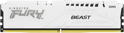 Оперативна пам'ять Kingston Fury DDR5-6000 16384MB PC5-48000 Beast 1Rx8 White (KF560C36BWE2-16)