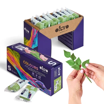 Воздушный пластилин оливковий OKTO Colours (S – размер) TМ ОКТО