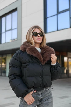 Зимова куртка Mila Nova К-348 48 чорна