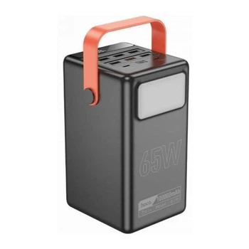 Повербанк великої ємності 100000mAh 65W Hoco DB03 Max Centurion з ліхтариком 6хUSB/2хType-C