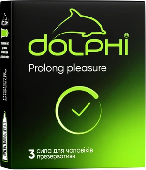 Презервативи Dolphi Prolong Pleasure 3 шт (4820144773037)