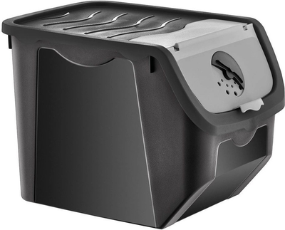 Pojemnik na warzywa i owoce Orion z pokrywą Czarny 12 l (5904316444891)