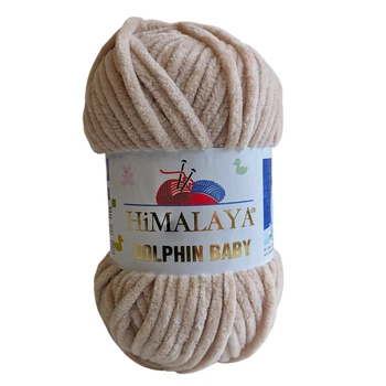 Пряжа Himalaya dolphin baby № 80373 світло бежевий (пісочний)