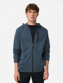 Толстовка на молнии мужская Camel Active Sweatjacket 409406-6W52-47 S Синяя (4063366157586)
