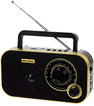 Radio przenośne analogowe Blow AM/FM RA12 Black/Gold (5900804145660)