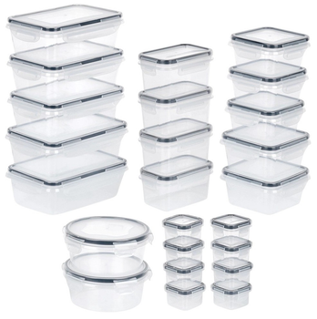 Zestaw pojemników na żywność Vilde z pokrywkami i uszczelkami 24 szt (5904316481841)