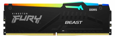 Модуль пам'яті Kingston Fury DDR5 16GB 5200MHz Beast Black RGB (KF552C40BBA-16)