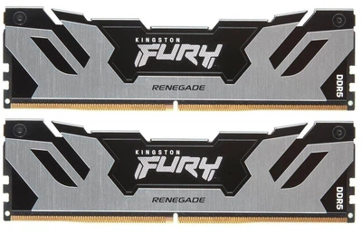 Модуль пам'яті Kingston Fury DDR5 96GB (2x48) 6400MHz Renegade Silver XMP (KF564C32RSK2-96)